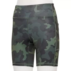 Plus Size Tek Gear® Core 7-in. High-Waisted Bike Shorts -Tek Gear store 5227482 Olive Camo