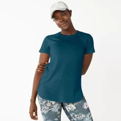 Women's Tek Gear® High Slit Tunic Tee -Tek Gear store 5232496 Blue Crayon