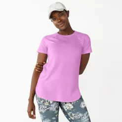 Women's Tek Gear® High Slit Tunic Tee -Tek Gear store 5232496 Luminous Pink