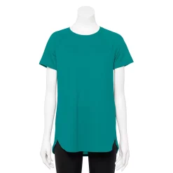 Women's Tek Gear® High Slit Tunic Tee -Tek Gear store 5232496 Spectacular Teal