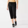 Women's Tek Gear® Weekend French Terry Capris 12 Women's Tek Gear® Weekend French Terry Capris -Tek Gear store 5235143 Black
