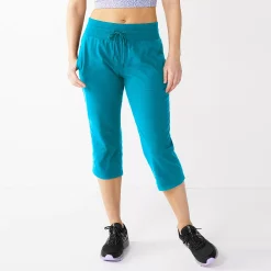 Petite Tek Gear® Essential Straight-Leg Workout Capris -Tek Gear store 5240761 Spectacular Teal
