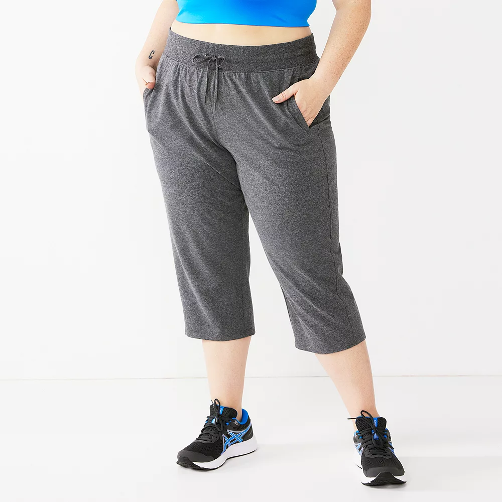 Plus Size Tek Gear® Essential Straight-Leg Capris 2 Plus Size Tek Gear® Essential Straight-Leg Capris - Image 2