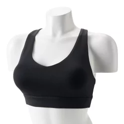 Tek Gear® Core Medium-Impact V-Neck Sports Bra -Tek Gear store 5256799 Black