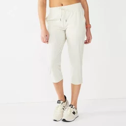 Women's Tek Gear® Woven Straight-Leg Capris -Tek Gear store 5257936 Hammock