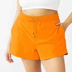 Plus Size Tek Gear® Essential Drawstring Shorts -Tek Gear store 5280466 Orange Jazz