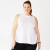 Plus Size Tek Gear® Easy High-Low Tank -Tek Gear store 5283039 White