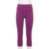 Women's Tek Gear® Essential High-Waisted Capri Leggings -Tek Gear store 5296030 Ravishing Orchid