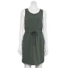 Women's Tek Gear® Cinch-Waist Woven Dress 19 Women's Tek Gear® Cinch-Waist Woven Dress -Tek Gear store 5479109 Esta Olive