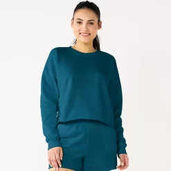 Women's Tek Gear® Ultrasoft Raw-Hem Shorts -Tek Gear store 5523332 Blue Crayon