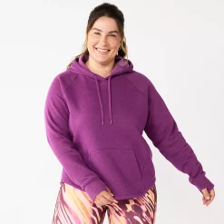 Plus Size Tek Gear® Ultrasoft Fleece Hoodie -Tek Gear store 5527170 Ravishing Orchid