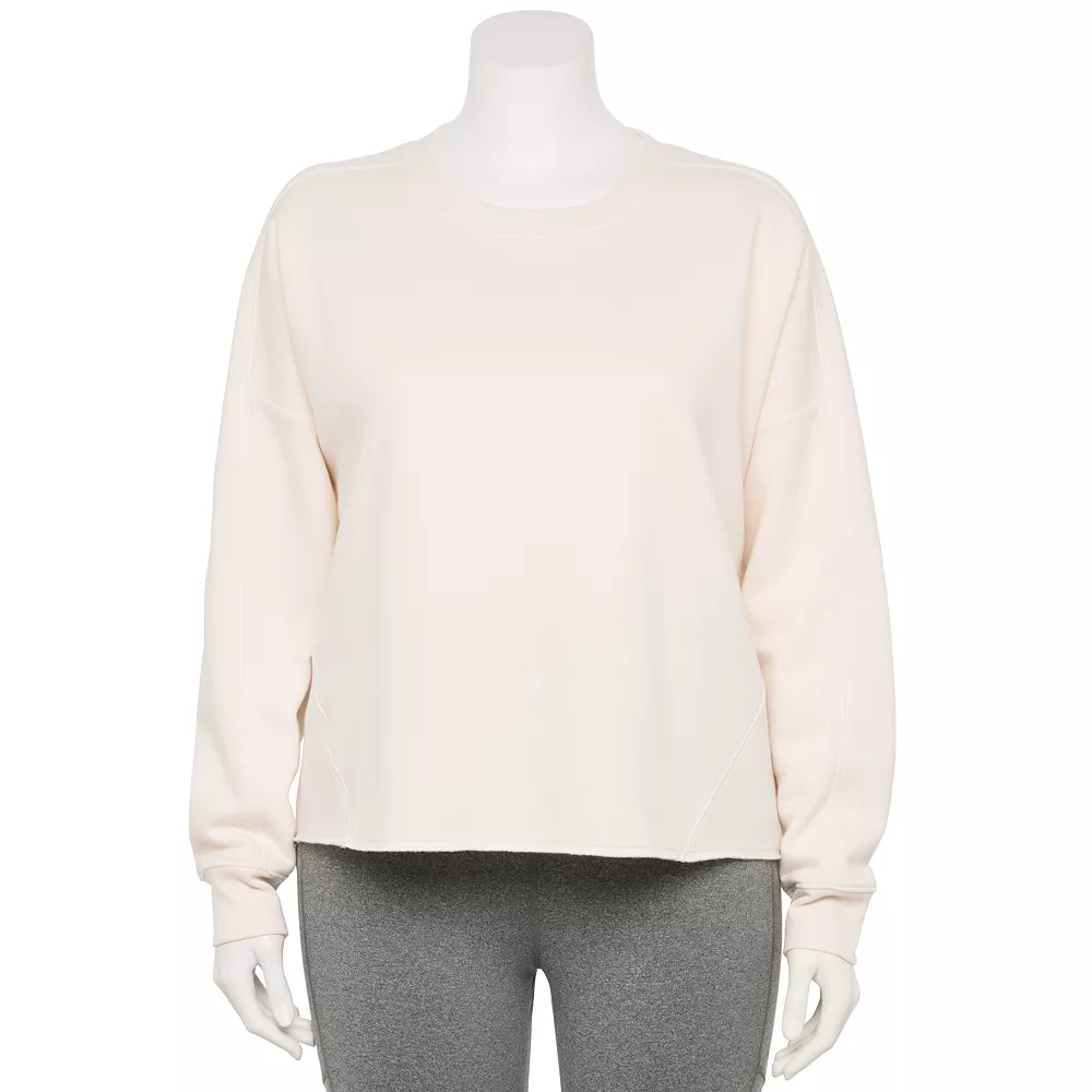 Plus Size Tek Gear® Easy Ultrasoft Fleece Crewneck Sweatshirt 2 Plus Size Tek Gear® Easy Ultrasoft Fleece Crewneck Sweatshirt - Image 2