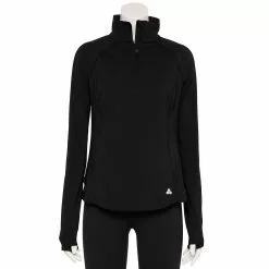 Women's Tek Gear® Quarter-Zip Performance Jacket -Tek Gear store 5562008 Black