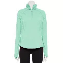 Women's Tek Gear® Quarter-Zip Performance Jacket -Tek Gear store 5562008 Shy Green