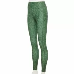 Petite Tek Gear® Ultrastretch High-Waisted Side Pocket Leggings -Tek Gear store 5567546 Green Leopard