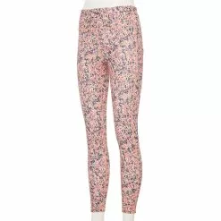 Petite Tek Gear® Ultrastretch High-Waisted 7/8 Leggings with Side Pockets 20 Petite Tek Gear® Ultrastretch High-Waisted 7/8 Leggings with Side Pockets -Tek Gear store 5567569 Coral Ditsy Floral