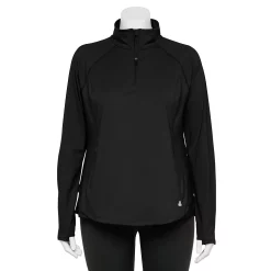 Plus Size Tek Gear® Quarter-Zip Performance Jacket 8 Plus Size Tek Gear® Quarter-Zip Performance Jacket -Tek Gear store 5567949 Black