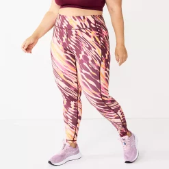 Plus Size Tek Gear® High-Waisted Ultrastrech Side Pocket Leggings -Tek Gear store 5567969 Wine Warped