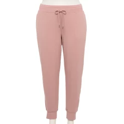Plus Size Tek Gear® French Terry Joggers -Tek Gear store 5568083 Martini Rose