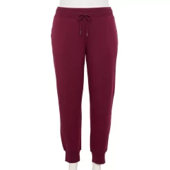Plus Size Tek Gear® French Terry Joggers -Tek Gear store 5568083 Night Sangria