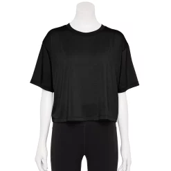 Women's Tek Gear® Crop Easy Tee -Tek Gear store 5575182 Black