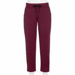 Women's Tek Gear® Weekend French Terry Ankle Pants 10 Women's Tek Gear® Weekend French Terry Ankle Pants -Tek Gear store 5576174 Night Sangria