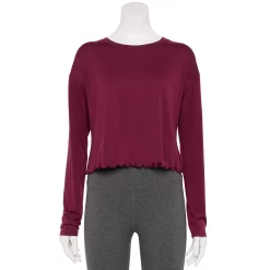 Women's Tek Gear® Lettuce-Edge Cross-Back Top