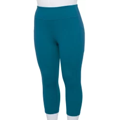 Plus Size Tek Gear® Ultrastretch Pocket High-Waisted Capri Leggings -Tek Gear store 5663102 Blue Crayon