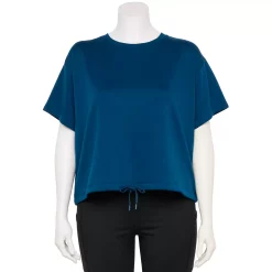 Plus Size Tek Gear® Stretch Fleece Cinched-Waist Top 12 Plus Size Tek Gear® Stretch Fleece Cinched-Waist Top -Tek Gear store 5663601 Blue Crayon