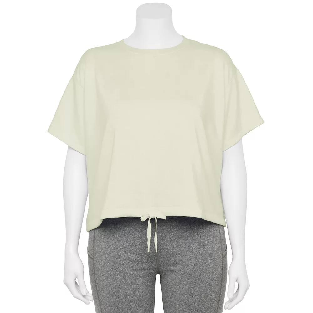 Plus Size Tek Gear® Stretch Fleece Cinched-Waist Top 1 Plus Size Tek Gear® Stretch Fleece Cinched-Waist Top