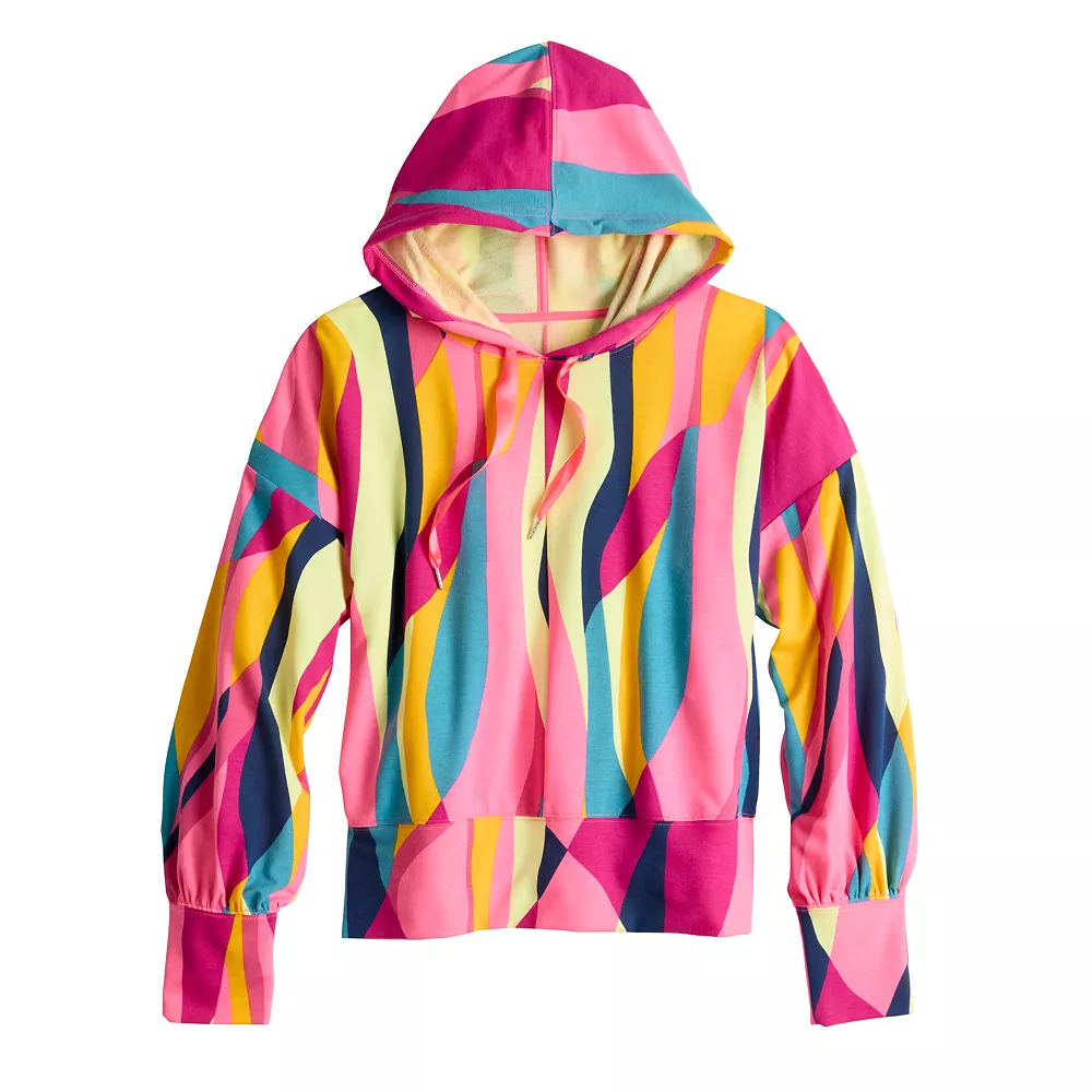 Women's Tek Gear® French-Terry Cropped Hoodie 7 Women's Tek Gear® French-Terry Cropped Hoodie - Image 7