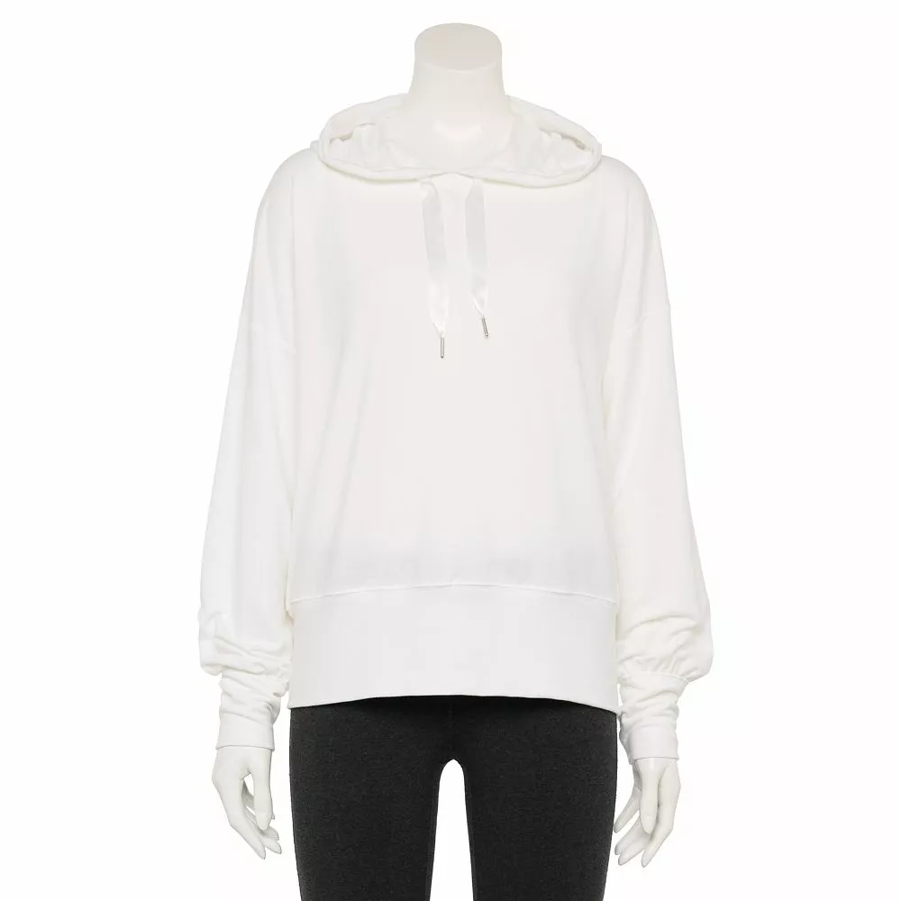 Women's Tek Gear® French-Terry Cropped Hoodie 4 Women's Tek Gear® French-Terry Cropped Hoodie - Image 4