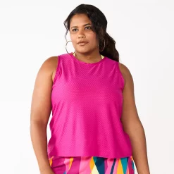 Plus Size Tek Gear® Cinched-Back Tank 8 Plus Size Tek Gear® Cinched-Back Tank -Tek Gear store 5667286 Fantasy Berry