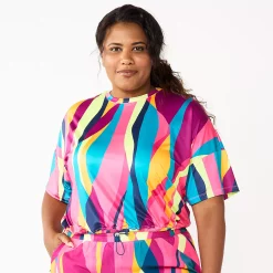 Plus Size Tek Gear® Keyhole-Back Crop Top 10 Plus Size Tek Gear® Keyhole-Back Crop Top -Tek Gear store 5667328 Pink Abstract