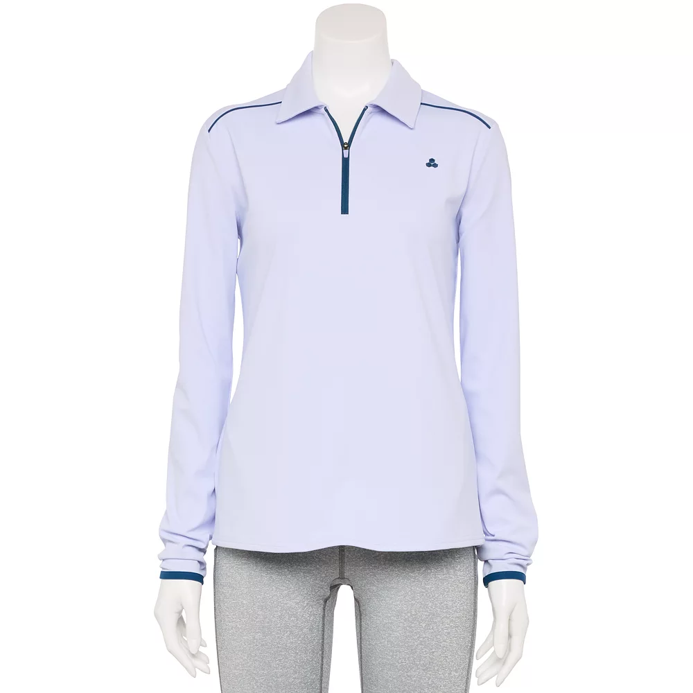Women's Tek Gear® 1/4-Zip Golf Polo 2 Women's Tek Gear® 1/4-Zip Golf Polo - Image 2