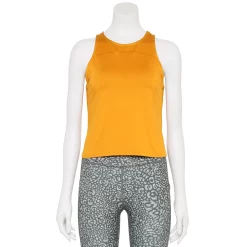 Women's Tek Gear® Crop Running Tank -Tek Gear store 5671512 Gypsy Gold