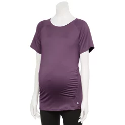 Maternity Tek Gear® Workout Tee -Tek Gear store 5913951 Grape Grenache