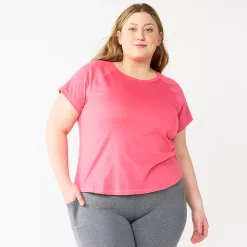 Plus Size Tek Gear® Core Raglan Tee -Tek Gear store 5942095 Coral Garden